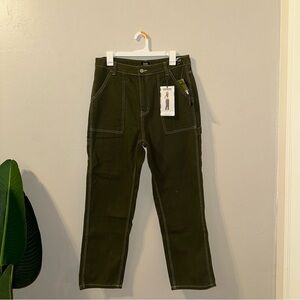 Women’s Olive Green Carpenter Jeans